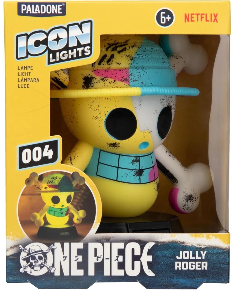 Paladone „One Piece“ – „Jolly Roger“ piktograma, skirta šviesai