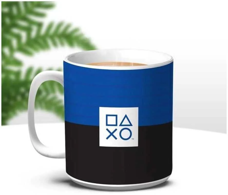 Paladone puodelis su juostelėmis Playstation
