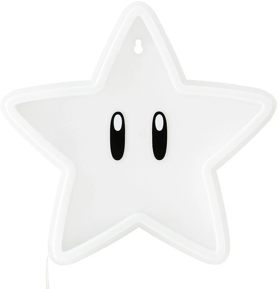 Paladone Super Mario Super Star Neon lempa (pakabinama ant sienos) | 24 cm