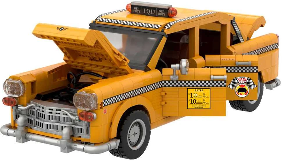 PANTASY New York Geltona Cab Konstruktorius | 1601 dalių