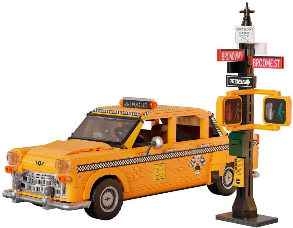 PANTASY New York Geltona Cab Konstruktorius | 1601 dalių