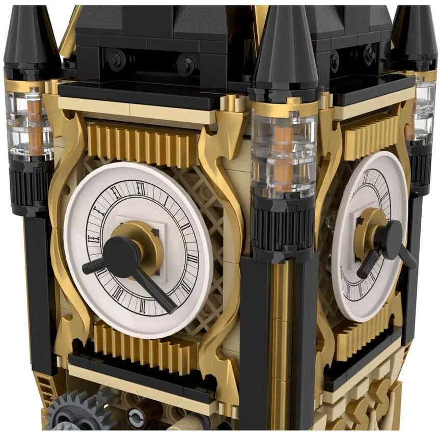 Pantasy Steampunk Clock Tower Big Ben statybiniai blokai 2424 vnt