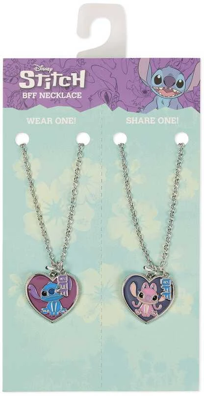 Peers Hardy Disney Angel & Stitch Set 2 necklaces