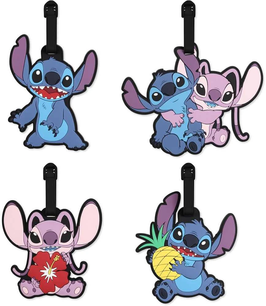 Stitch ir Angel bagažo etikečių rinkinys