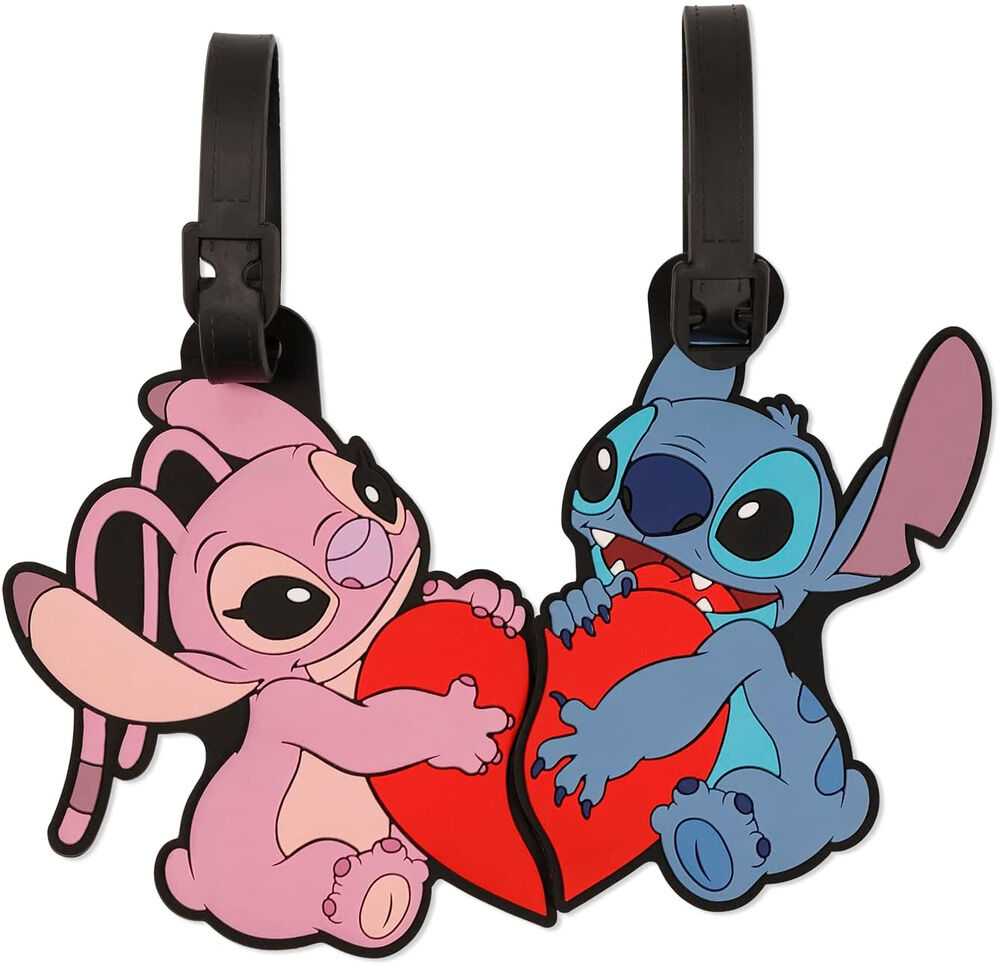 Peers Hardy Disney Stitch & Angel set of 2 luggage labels