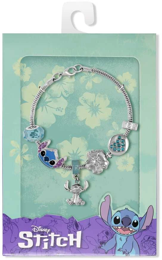 Peers Hardy Disney Stitch charm bracelet sidabrinis