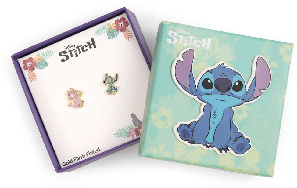 Peers Hardy Disney Stitch Love earrings