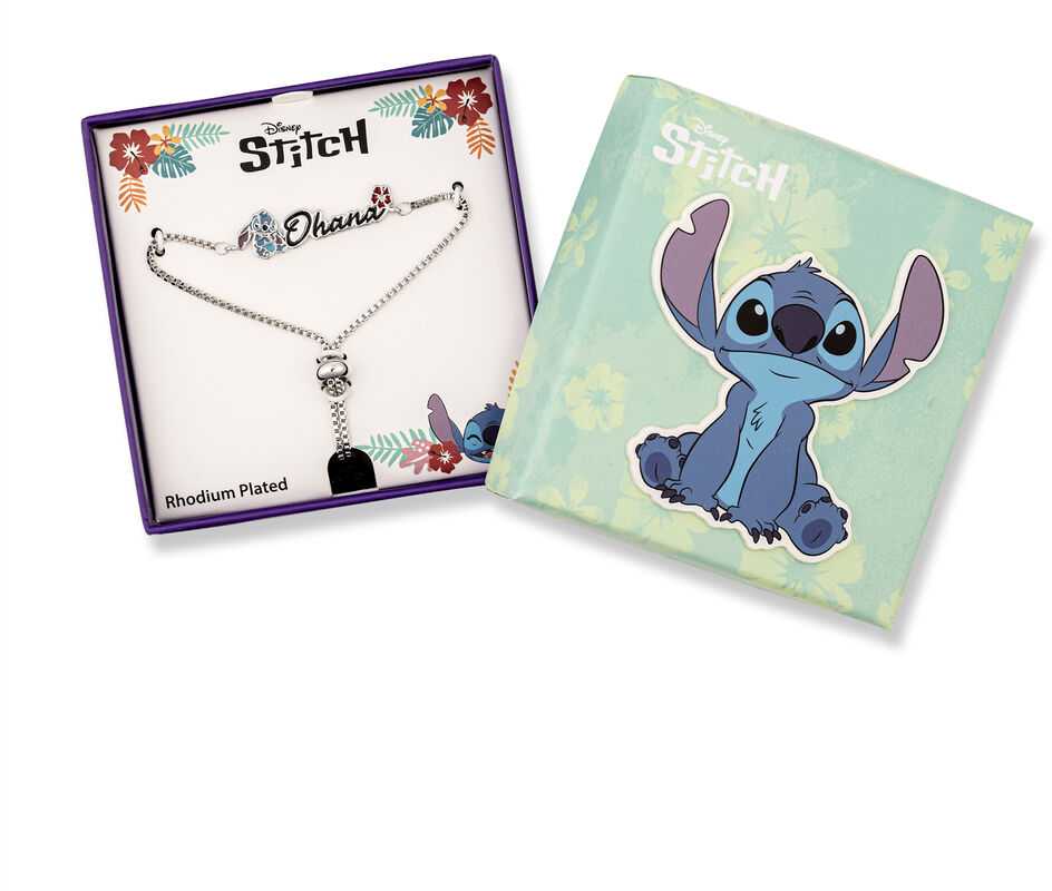 Peers Hardy Disney Stitch Ohana apyrankė sidabrinas
