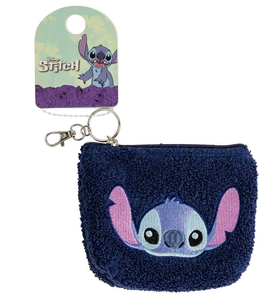 Stitch pūkuota piniginė su raktų pakabuku