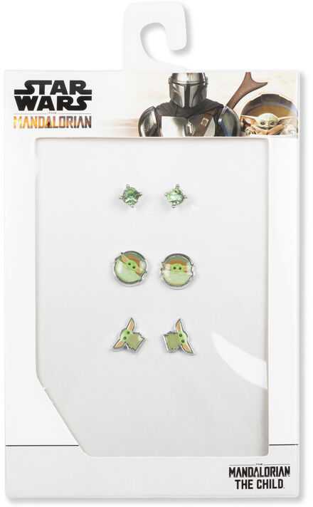 Peers Hardy Star Wars Baby Yoda Set 3 pairs of earrings