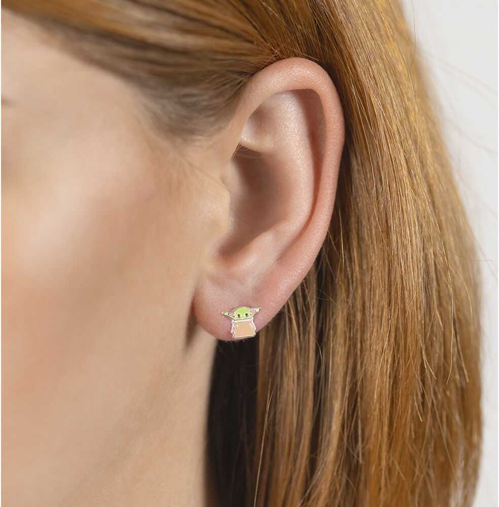 Peers Hardy Star Wars The Mandalorian Grogu sterling sidabrinis earrings
