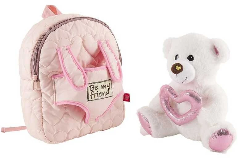 Perletti Backpack + plush bear Teddy 27cm