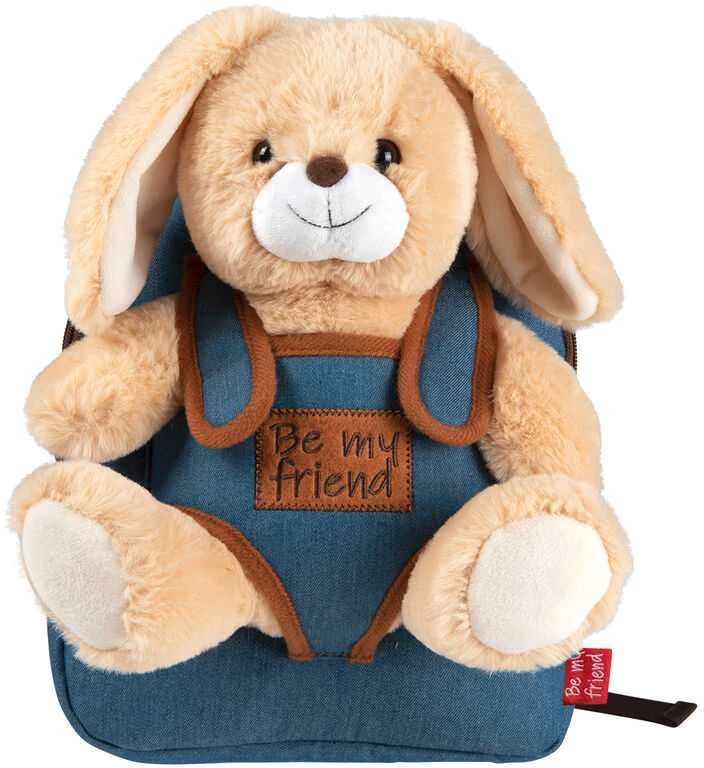 Perletti Bob Bunny backpack with plush toy 26cm