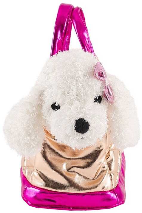 Perletti Hand bag + plush golden Didi dog 28cm