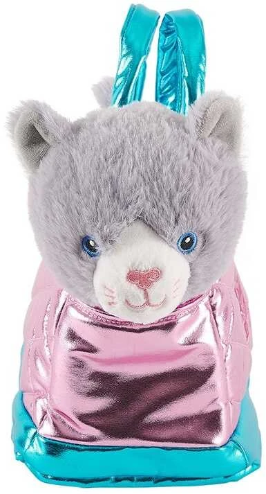 Perletti Hand bag + plush pink Coco gat 28cm
