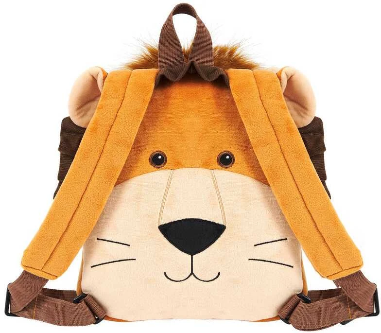 Perletti Lenny Lion reversible backpack with plush toy 25cm