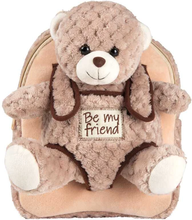 Perletti Milly Bear backpack with plush toy 26cm