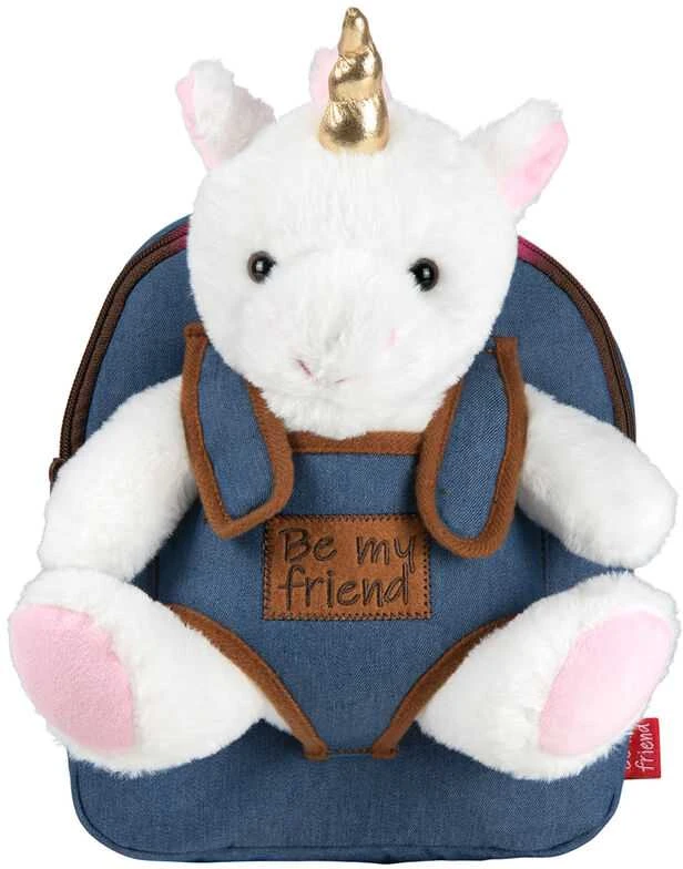 Perletti Tiara Unicorn backpack with plush toy 26cm
