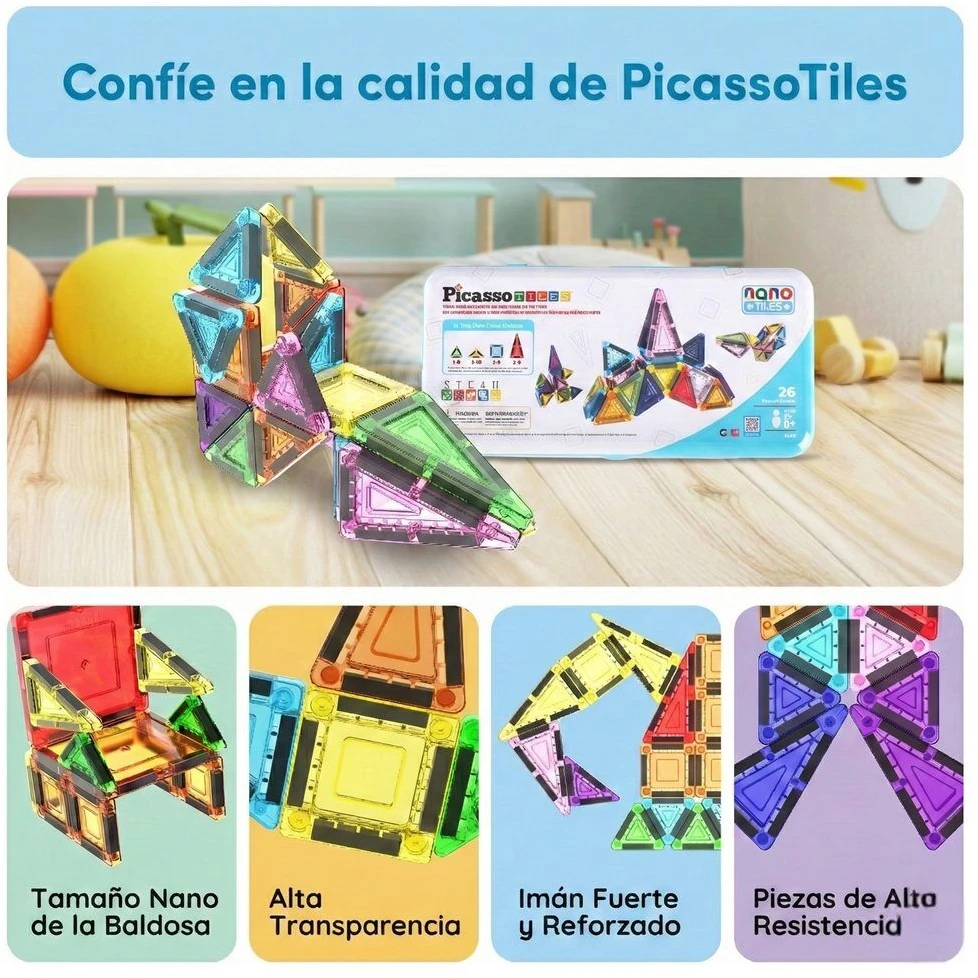 Picasso Tiles Magnetic blocks 26pcs
