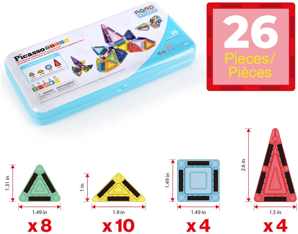 Picasso Tiles Magnetic blocks 26pcs