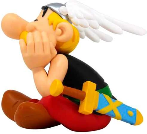 Plastoy Asterix Siting money box figure 15cm