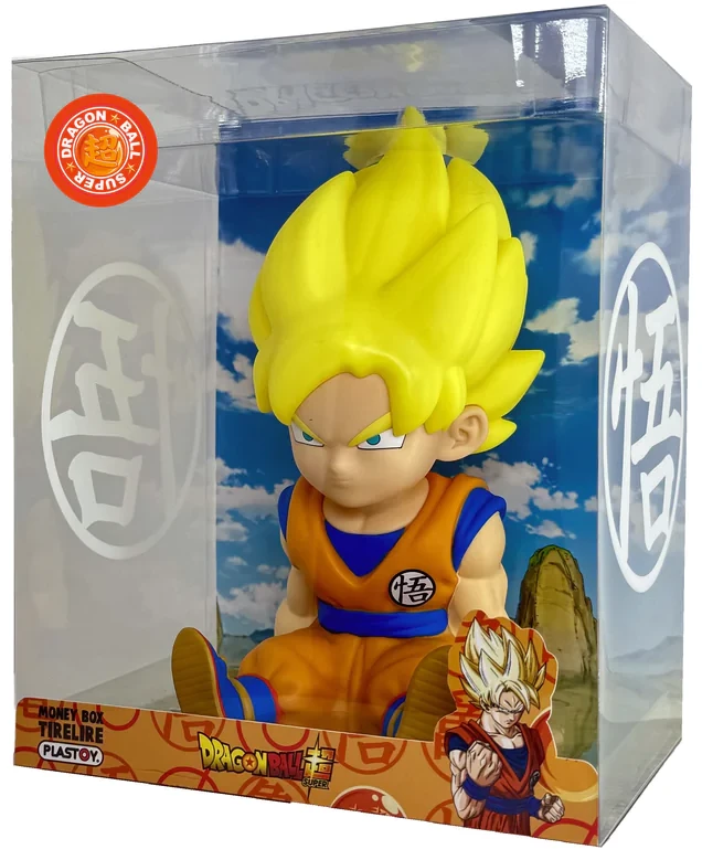 Plastoy Dragon Ball Super Son Goku Super Saiyan Money box figure 15cm