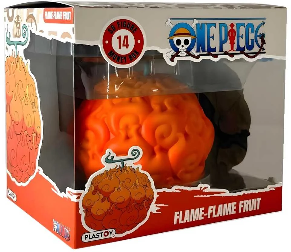 Plastoy One Piece Flame-Flame Fruit money box figure 8cm