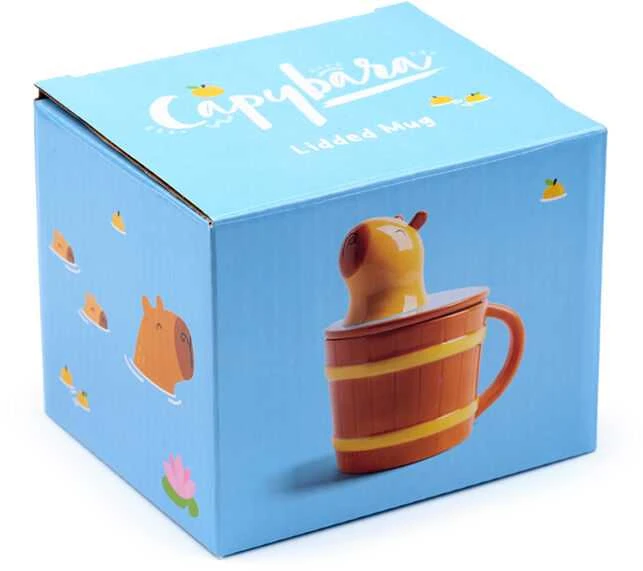 Puckator Capybara Mug With lid