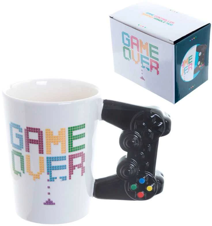 Puckator Game Over Controller shaped handle mug