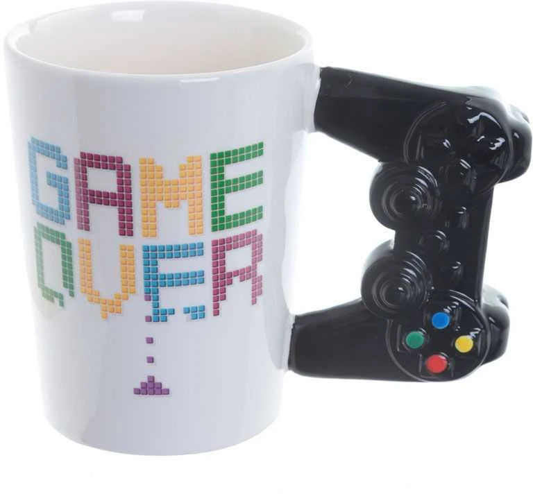 Puckator Game Over Controller shaped handle mug