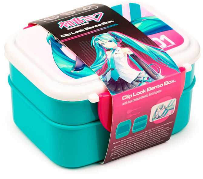 Puckator Hatsune Miku lunch box + cutlery