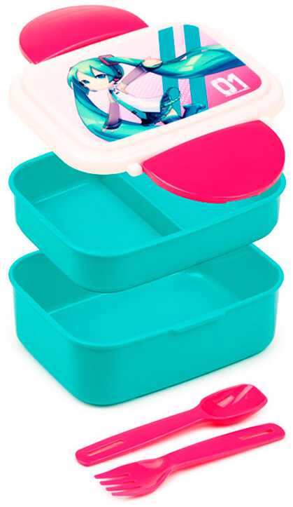 Puckator Hatsune Miku lunch box + cutlery