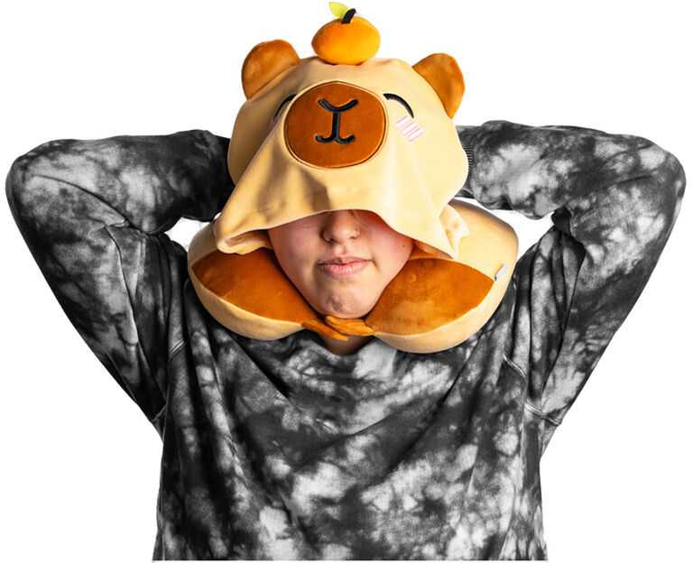 Puckator Hoodeazzz Duke The Capibara hooded travel pillow
