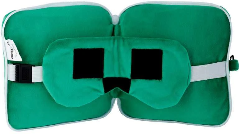 Puckator Relaxeazzz Minecraft Creeper travel pillow eye mask
