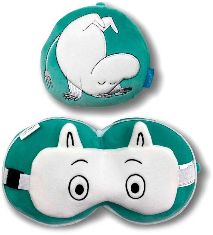 Puckator Relaxeazzz Mumin travel pillow eye mask