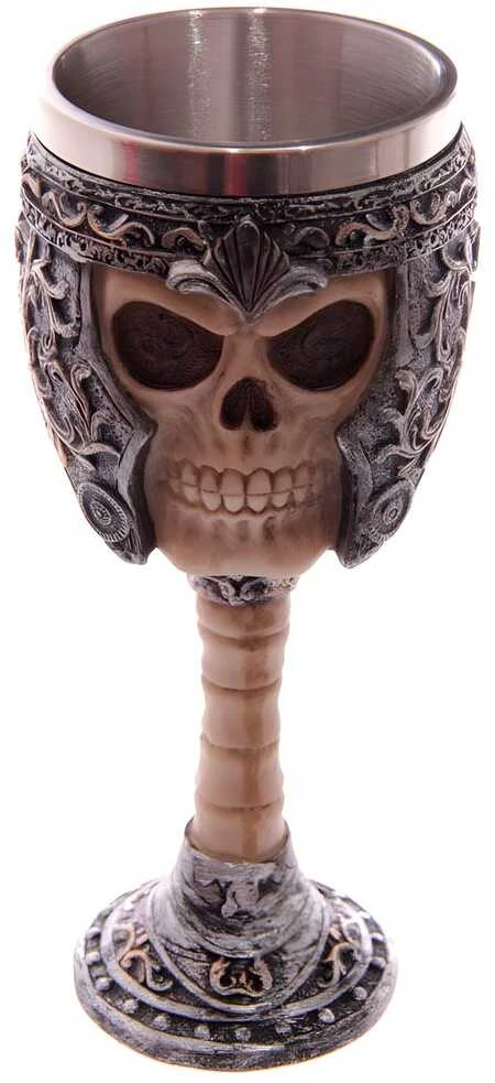 Puckator Skull Warrior Gothic goblet