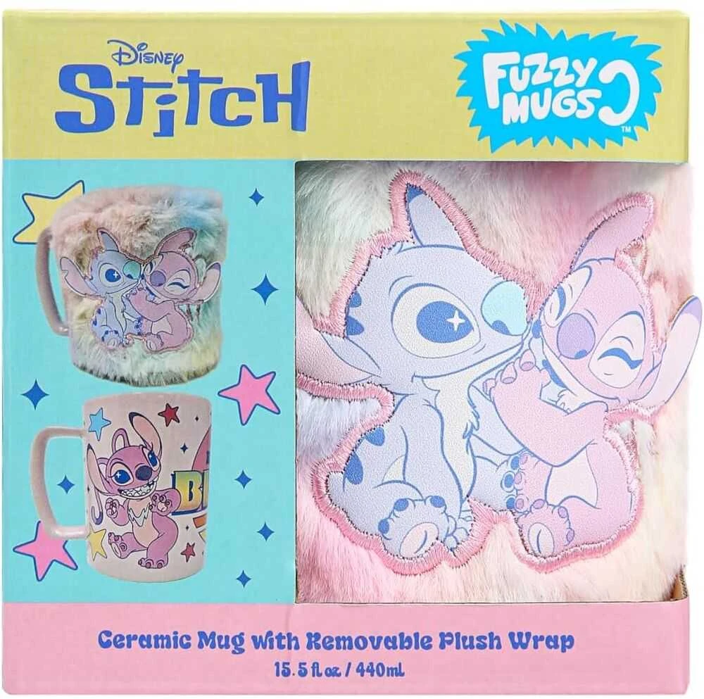 Pyramid Disney Angel & Stitch Mug with teddy bear cover 440ml