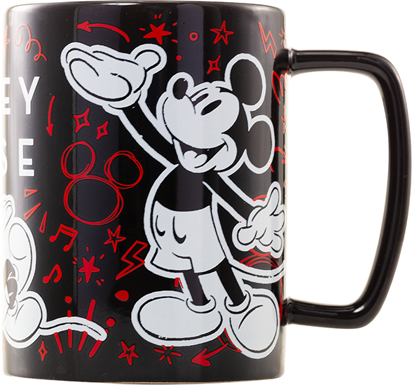 Pyramid Disney Mickey puodelis su meškiuko dangteliu 440 ml