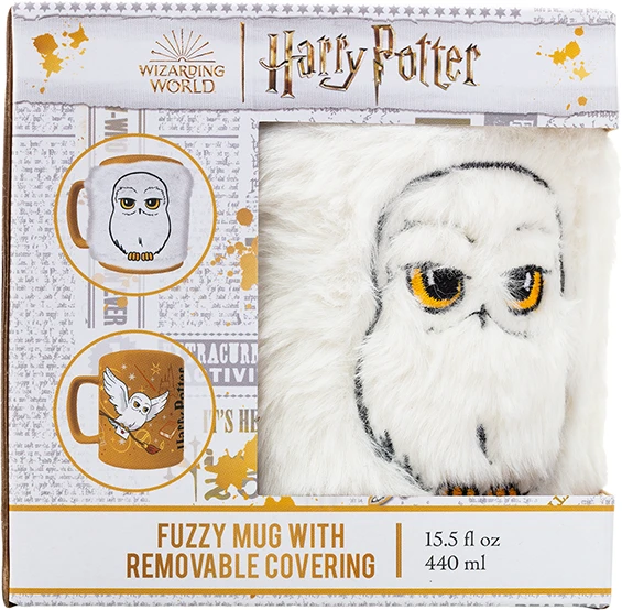 Pyramid Harry Potter Hedwig Mug with teddy bear cover 440ml