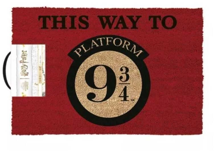 Pyramid Harry Potter This Way To Platform 9 3/4 durų kilimėlis | 60x40cm