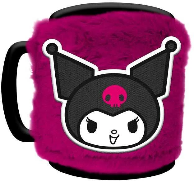 Pyramid Hello Kitty Kuromi Mug with teddy bear cover 440ml
