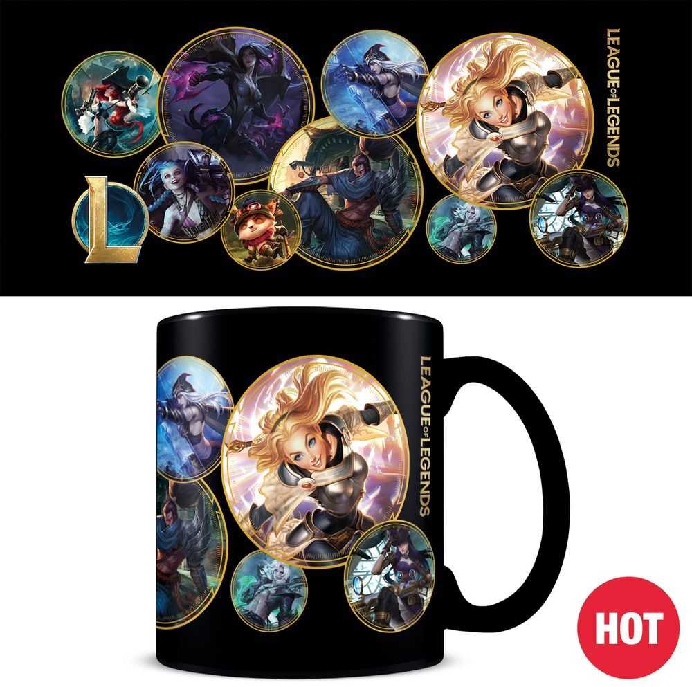 ABYstyle League of Legends Champions puodelis | Reaguojantis į karštį 330 ml