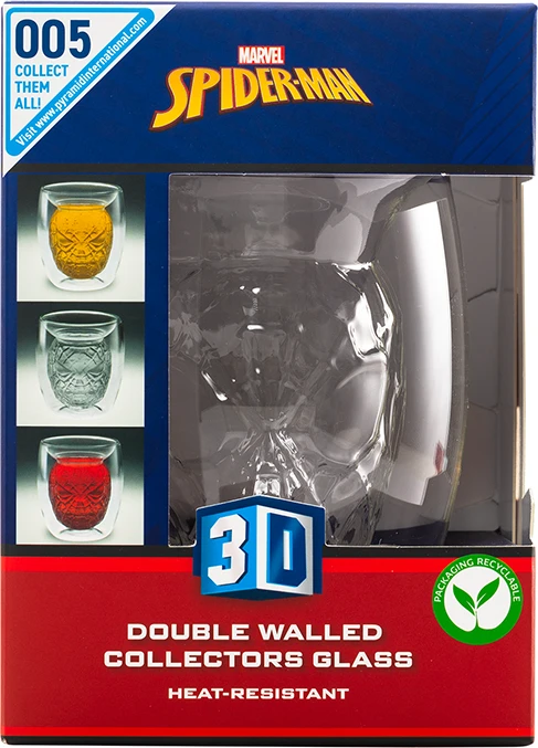 Pyramid Marvel Spiderman Double walled 3D tumbler