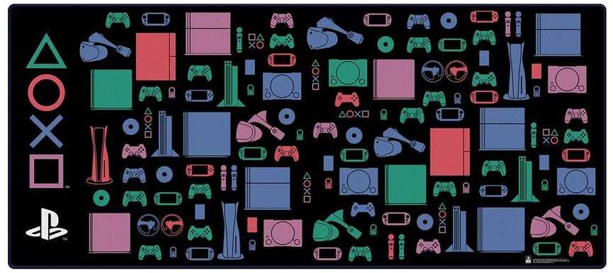 Pyramid „PlayStation“ (klasikinės spalvos) stalo kilimėlis XL | 80 x 36 cm