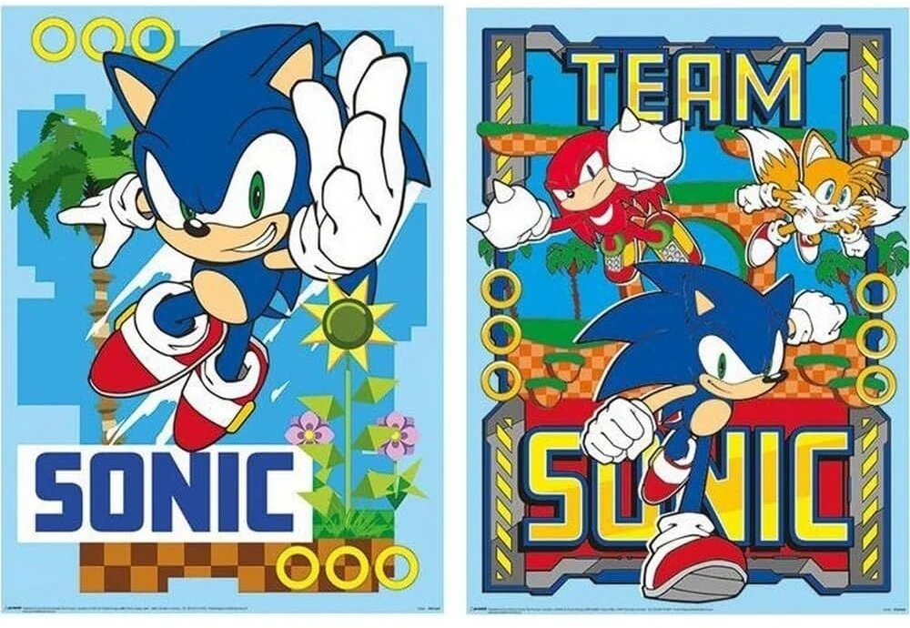 Pyramid Sonic the Hedgehog plakatų rinkinys (52x38cm)