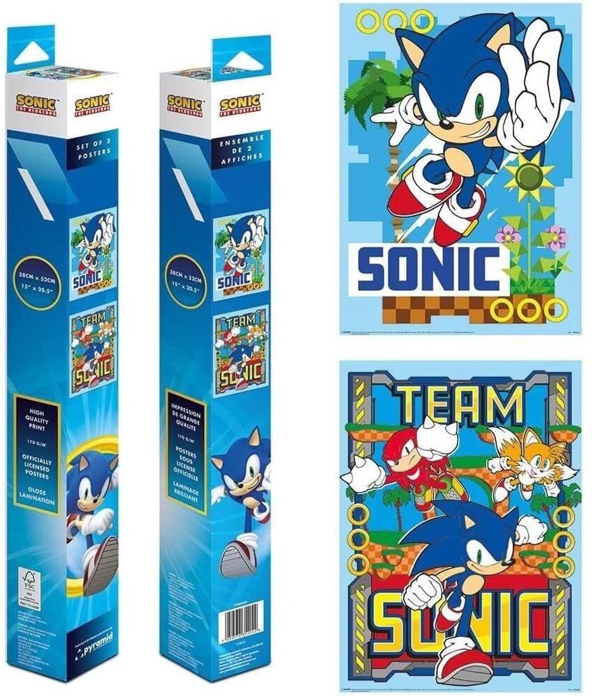 Pyramid Sonic the Hedgehog plakatų rinkinys (52x38cm)