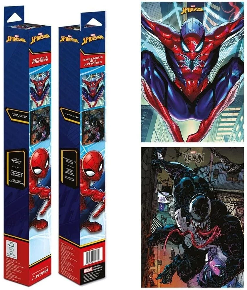 Pyramid Spider-Man Marvel poster set