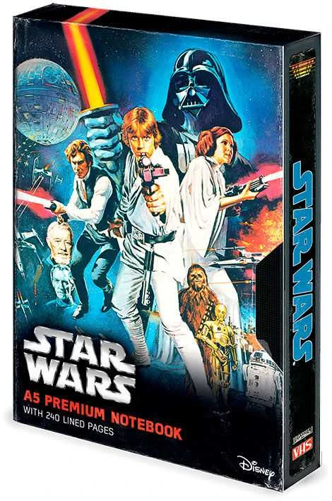 Pyramid Star Wars VHS premium A5 notebook