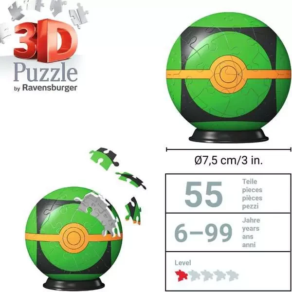 Ravensburger 3D Dėlionė 55 vnt. - Pokemonai