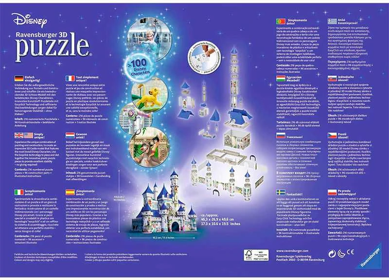 3D Puzzle Disney Castle - RAVENSBURGER dėlionė